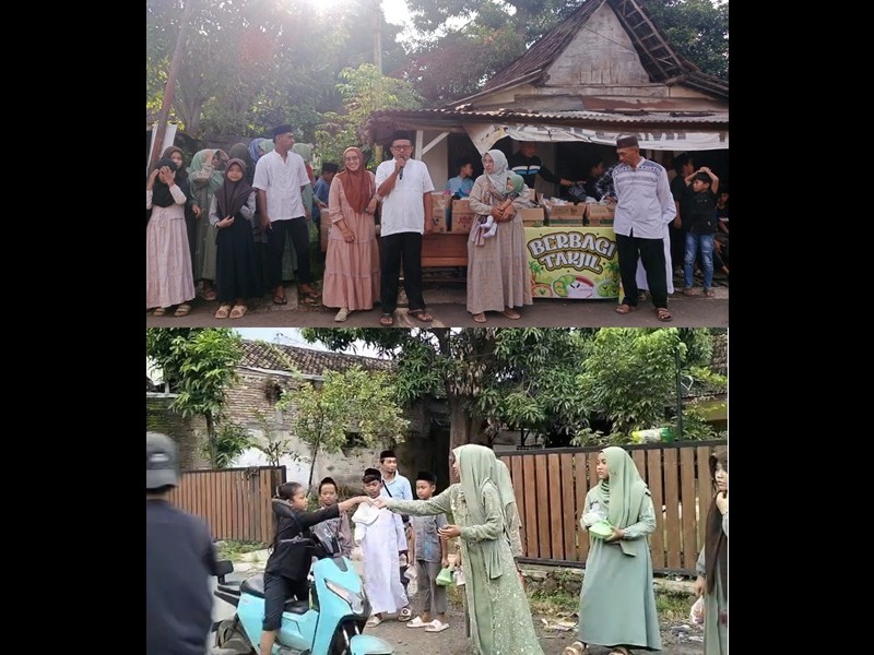 Bagi-Bagi Takjil Keluarga Besar SDN 2 Jatibanteng